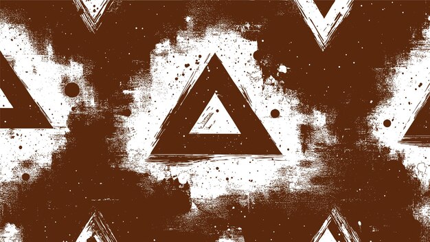 Símbolos triangulares marrones