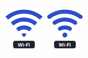 Vector gratuito símbolos wi-fi con la palabra wi-fi