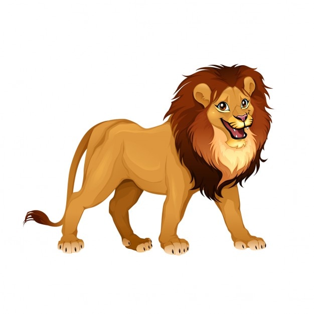 Un simpático león