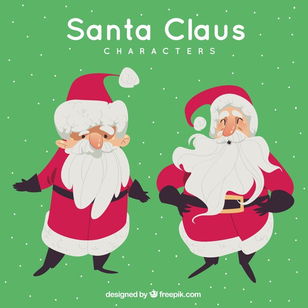 Simpático personaje de santa claus 