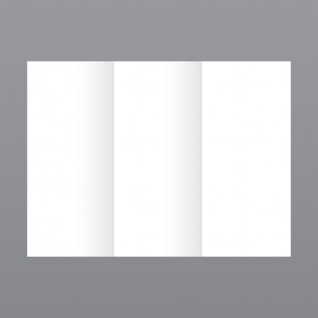 Simple plantilla de folleto blanco