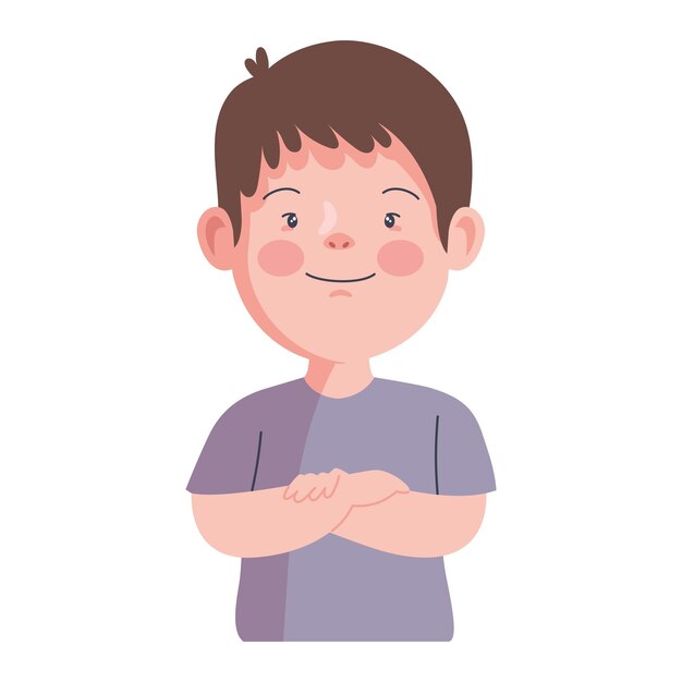 Síndrome de Down niño feliz