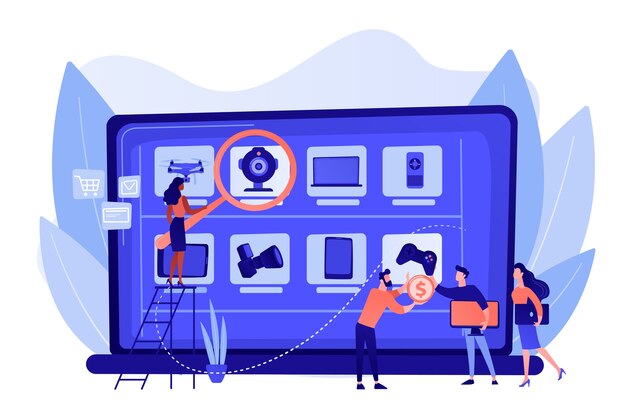 Sitio web de la tienda de Internet de electrónica usada y renovada