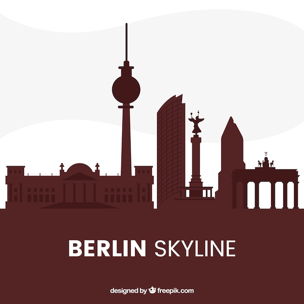 Vector gratuito skyline de berlin