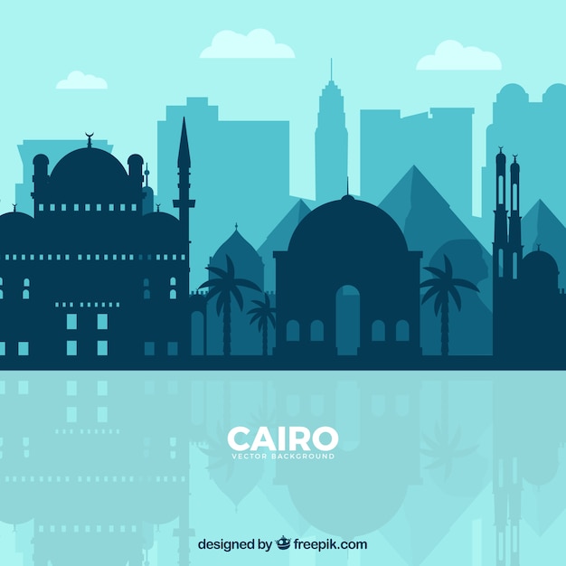 Skyline de el cairo, egipto