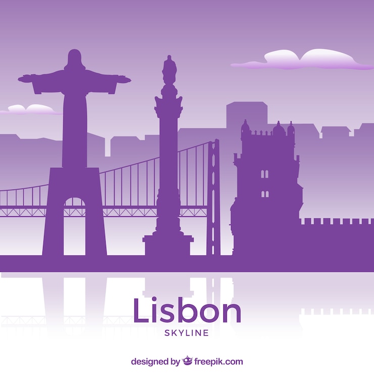 Vector gratuito skyline morada de toronto