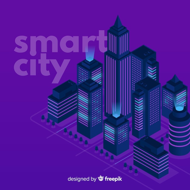 Smart city en isométrico