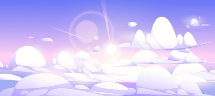 Vector gratuito sobre el cielo de las nubes o el paisaje de fondo del cielo