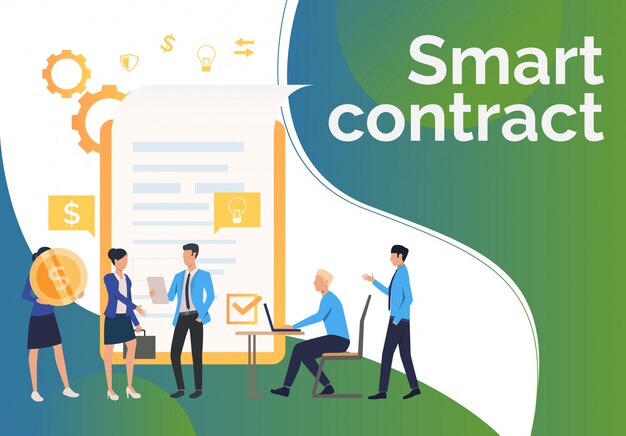 Socios comerciales que trabajan y concluyen contrato.