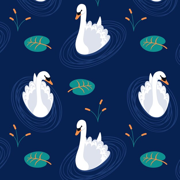 Sofisticado patrón de cisne