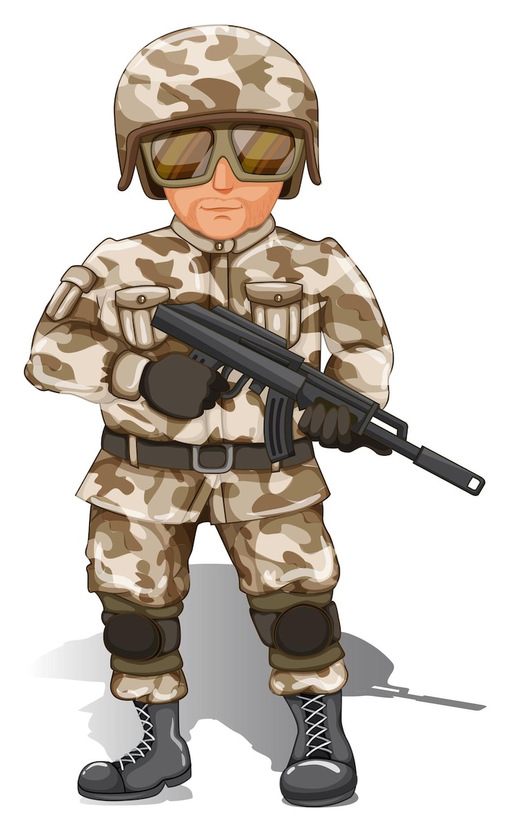 Vector gratuito el soldado.