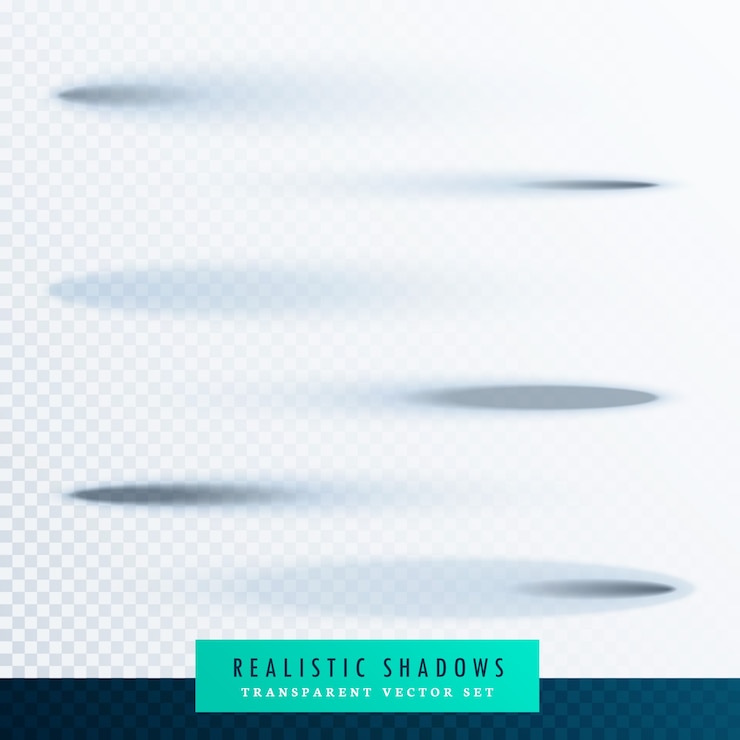 Vector gratuito sombras realistas redondas