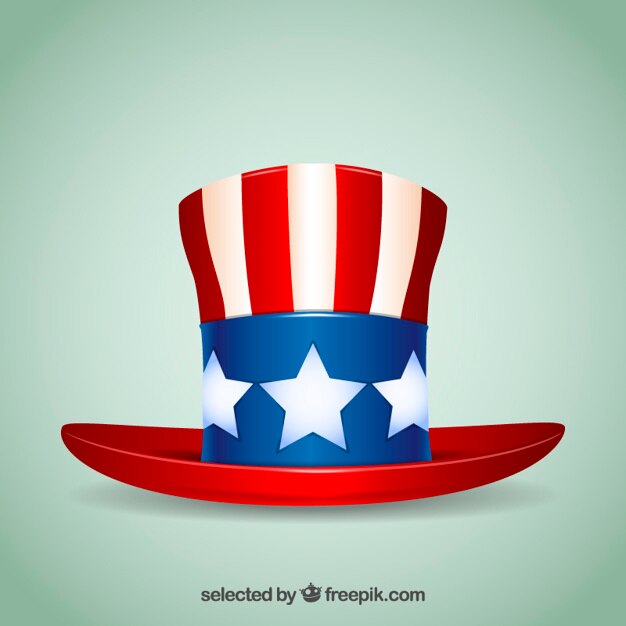 Vector gratuito sombrero americano