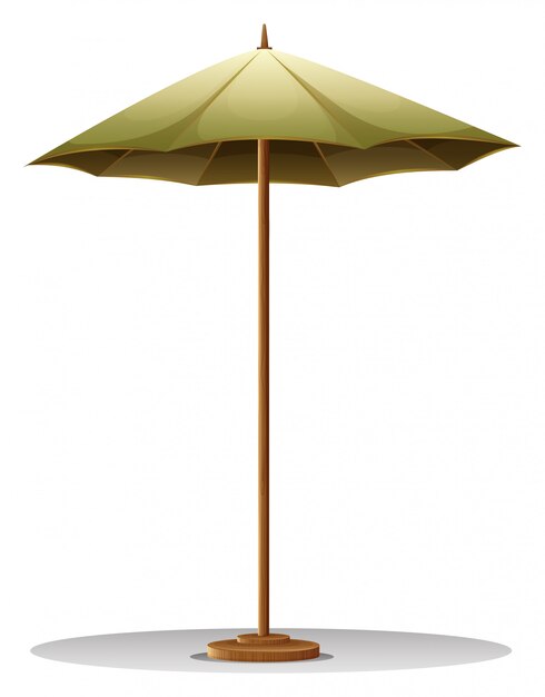Una sombrilla de mesa