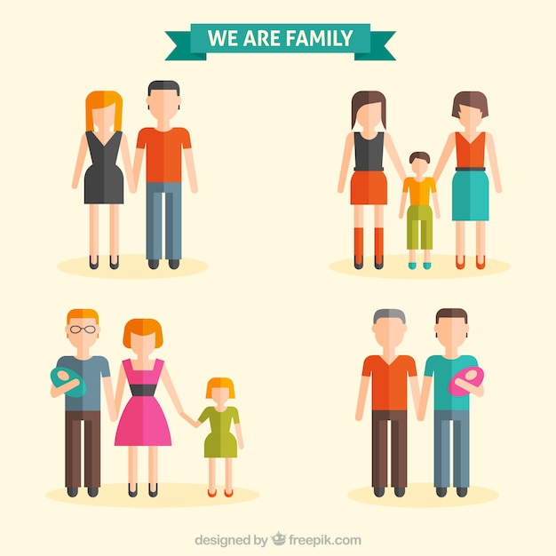 Vector gratuito somos familia