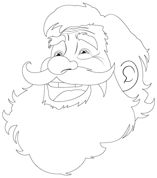 Sonriente personaje de dibujos animados de viejo leñador