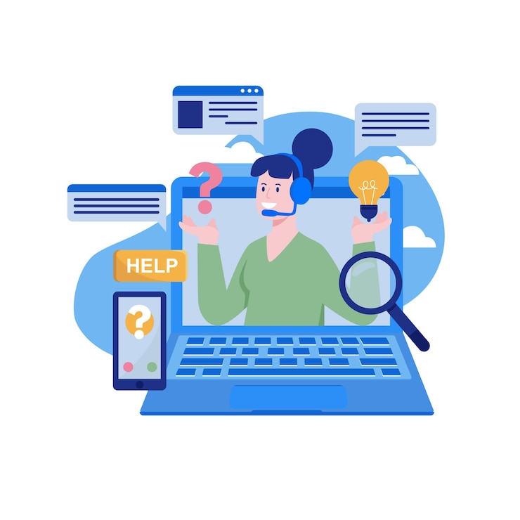 Vector gratuito soporte al cliente plano orgánico ilustrado