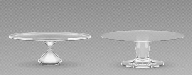El soporte de la bandeja de la mesa de pastel de vidrio 3D para el vector de postres