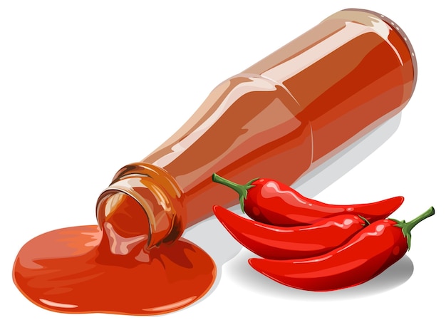 Spicy Sauce and Red Chilies