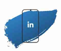 Vector gratuito splash de redes sociales linkedin