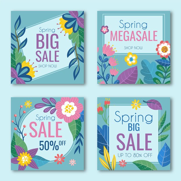 Spring sale instagram post collection