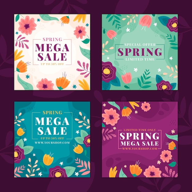 Spring sale instagram posts