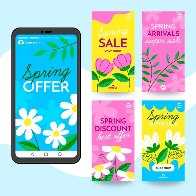 Spring sale instagram story collection