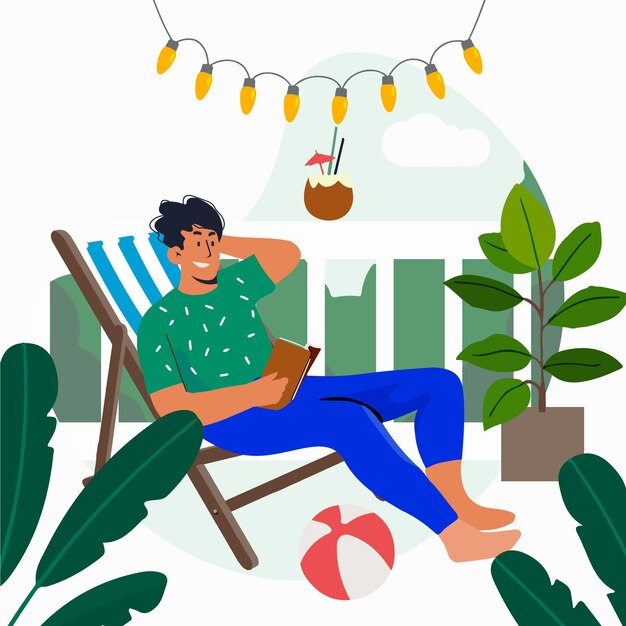 Staycation en el patio trasero