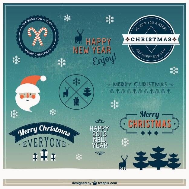 Stickers de Navidad para descarga gratuita
