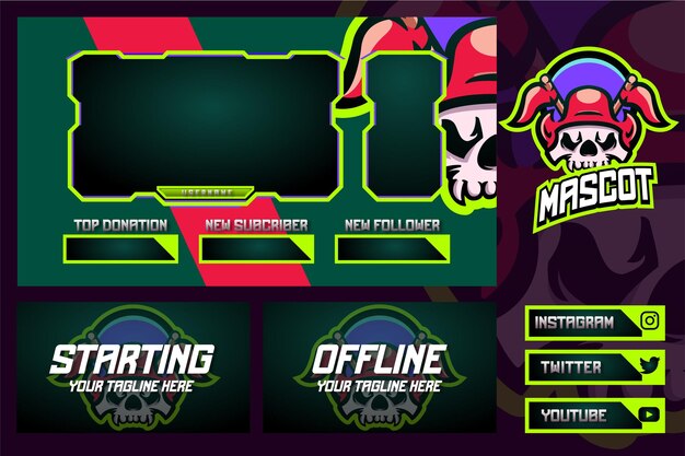 Streaming Overlay Twitch Gaming