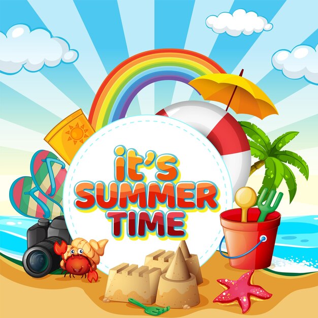 Su plantilla de banner de horario de verano