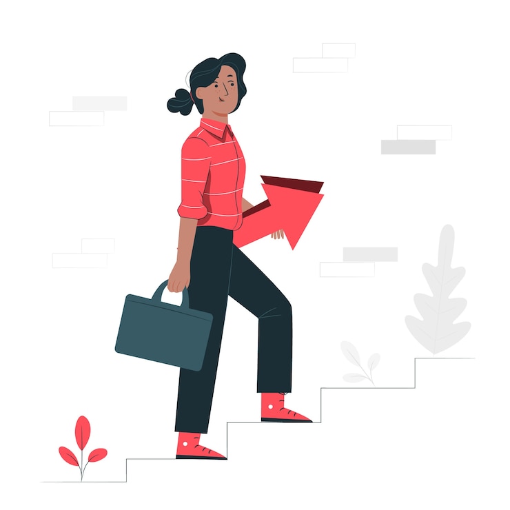 Vector gratuito subiendo ilustración del concepto