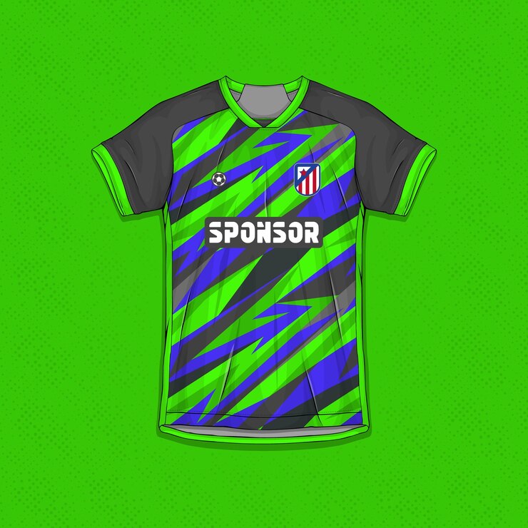 Vector gratuito sublimación diseños de ropa deportiva plantillas de camisetas de fútbol profesional plantillas de jerseys deportivos