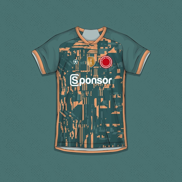 Sublimación Ropa de ejercicio Vectores Diseños de camisetas de fútbol personalizables