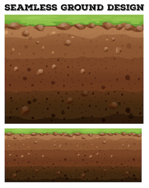 Subterráneo con césped en tierra.