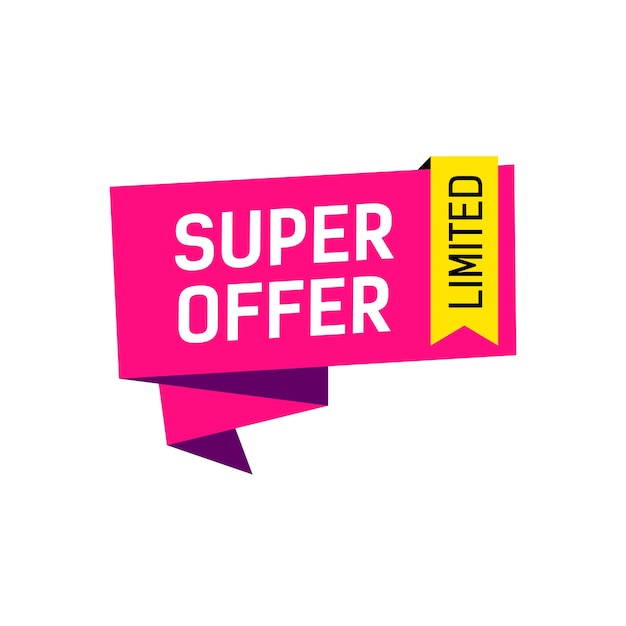 Super Oferta Banner creativo limitado