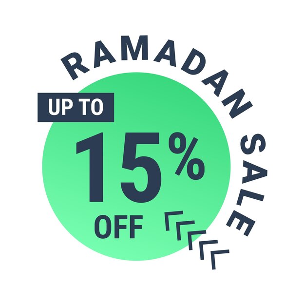Super oferta de Ramadán Obtenga hasta 15 de descuento en banner de fondo punteado