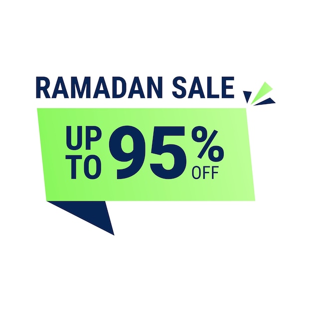 Vector gratuito super oferta de ramadán obtenga hasta 95 de descuento en banner de fondo punteado