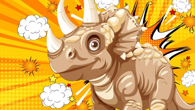 El superhéroe dinosaurio en acción