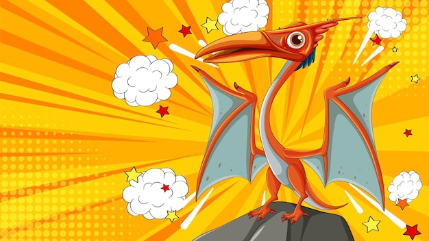 El superhéroe Pterodáctilo en acción