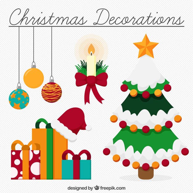 Surtido de decoración de navidad 