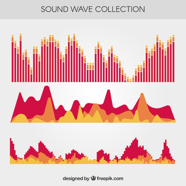 Surtido de ondas sonoras planas