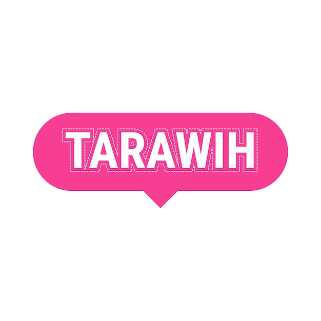 Vector gratuito tarawih guide pink vector callout banner con consejos para una experiencia de ramadán satisfactoria