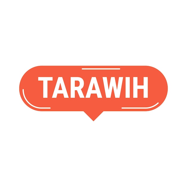 Vector gratuito tarawih guide red vector callout banner con consejos para una experiencia de ramadán satisfactoria