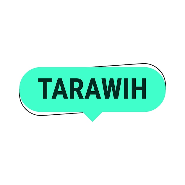 Tarawih guide turquoise vector callout banner con consejos para una experiencia de ramadán satisfactoria