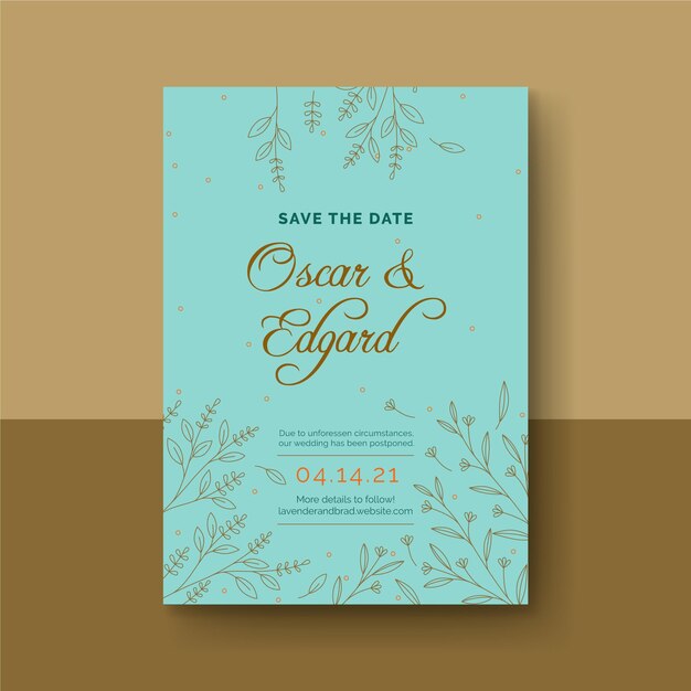 Tarjeta de aniversario de boda