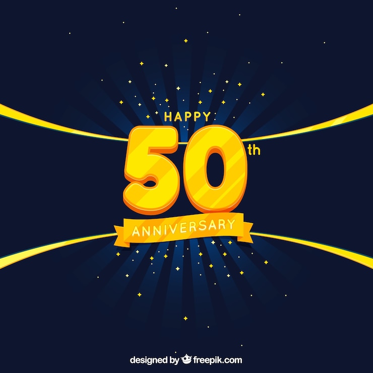 Vector gratuito tarjeta de aniversario con números dorados