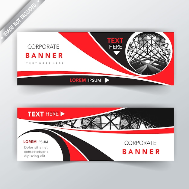 Tarjeta de banner horizontal