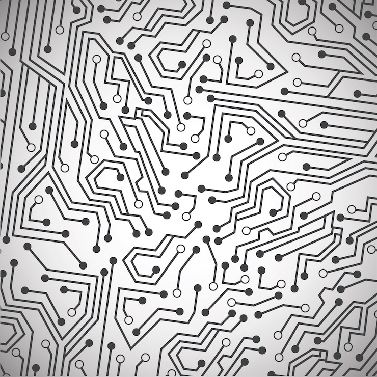 Vector gratuito tarjeta de circuitos