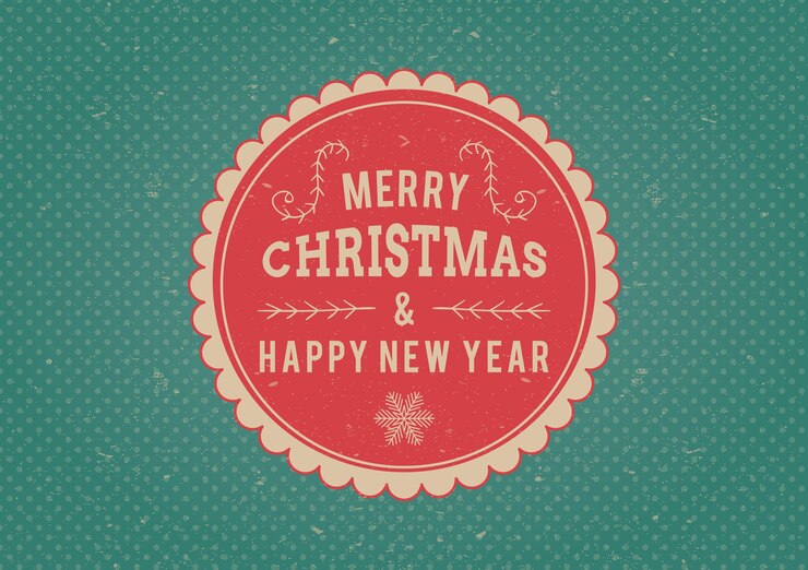 Vector gratuito tarjeta cmyk grunge de navidad